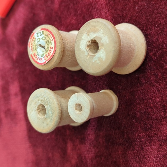 Vintage Wooden Spools - Picture 2 of 2